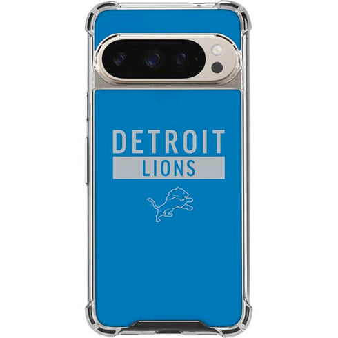 NFL Detroit Lions Blue Performance Series Pixel 9/9 Pro Clear Case